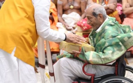 सेंगोल बनाने वाले कारीगर का निधन, 99 साल के थे:परिवार ने 1947 में नेहरू को सौंपा, मोदी ने 2023 में नई संसद में स्थापित किया