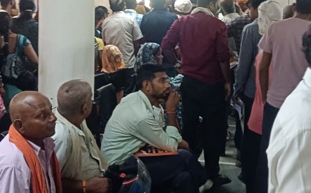 महराजगंज में बुखार, उल्टी-दस्त और पेट दर्द के मरीज बढ़े:जिला अस्पताल में रोज आ रहे 1000 से 1500 मरीज, डॉक्टरों ने दी सलाह