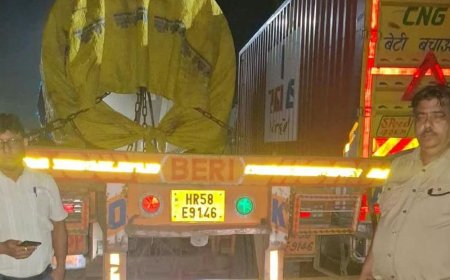 रामपुर में ओवरलोड वाहनों पर चला अभियान, 8 पर कार्रवाई:2.69 लाख रुपये का जुर्माना लगाया, रात 10 बजे से सुबह 4:30 बजे तक चेकिंग