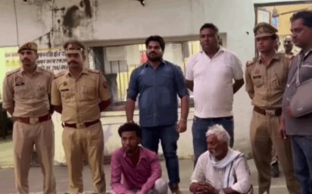 नामी कंपनियों के नकली सबमर्सिबल पंप की सप्लाई, दो गिरफ्तार:क्रॉम्पटन के 17, गोल्ड मेडल के 16 पंप बरामद, लखनऊ से मेरठ पहुंचे थे आरोपी