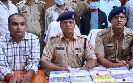 सिद्धार्थनगर में मोबाइल दुकान चोरी का 24 घंटे में खुलासा:दो गिरफ्तार, चोरी के मोबाइल, चार्जर और ब्लूटूथ समेत इलेक्ट्रॉनिक सामान बरामद