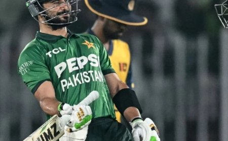पाकिस्तान ने पहले टी-20 में श्रीलंका को हराया:साहिबजादा फरहान ने 89 रन बनाकर 4 विकेट से जीत दिलाई, नसीम शाह ने 3 विकेट लिए