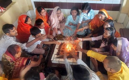 नवमी पर साधना संकल्प की पूर्णाहुति:गायत्री शक्तिपीठ में नवमी पर पूर्णाहुति, दिसंबर में होगा राष्ट्र जागरण महायज्ञ