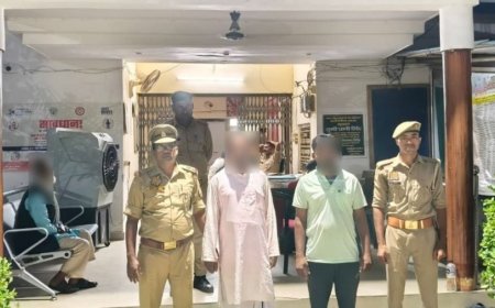 पैसा-जेवर दोगुना करने का झांसा देकर ठगी करने वाले 2-पकड़ाए:गांवों में लोगों को लालच देते थे; शोहरतगढ़ पुलिस ने बुधवार शाम पकड़ा