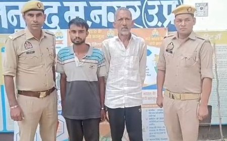 मुजफ्फरनगर में पुजारी हत्याकांड में पिता–पुत्र गिरफ्तार:बेटे की जगह बेटी पैदा होने से नाराज थे, पड़ोसी को फंसाने के लिए छोड़े थे फोटो