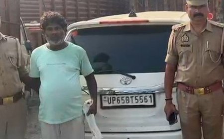 पुलिस को कुचलने की कोशिश करने वाला आरोपी गोतस्कर गिरफ्तार:चंदौली में इनोवा से 6 कुंतल गौमांस बरामद, बिहार से वाराणसी जा रहा था गौमांस