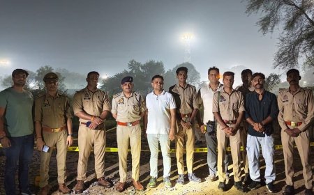 मथुरा में दो बदमाश मुठभेड़ में गिरफ्तार:कृष्णा वाटिका से चोरी किए थे 99,500 रुपए, दो बैटरी और सिलेंडर बरामद