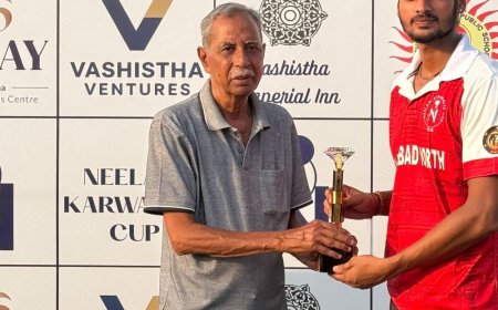 आदित्य के ऑलराउंड खेल से इलाहाबाद पश्चिम सेमीफाइनल में:नीलम करवरिया कप में उत्तरी ने कोरांव को हराया, दर्ज की पहली जीत