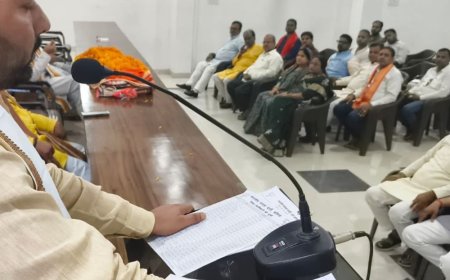 बलिया में भाजपा ने अभियान की तैयारियों पर बैठक की:5 नवंबर तक चलेगा ‘लोकतंत्र बचाओ-अराजकता हटाओ’ अभियान