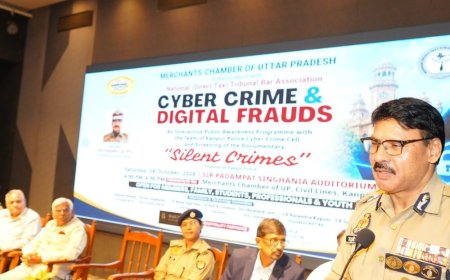 ‘साइलेंट क्राइम्स’ फिल्म ने दिखाए साइबर अपराध के खतरे:कानपुर में पुलिस कमिश्नर ने ठगी से बचाव के तरीके बताए