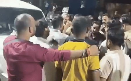 युवक को उठाने पहुंची पुलिस टीम को घेरा:प्रयागराज में भंग की चुकी SOG के जवानों की कार्रवाई पर हंगामा, बैरंग लौटना पड़ा