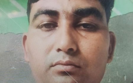 सुलतानपुर में बल्ली के सहारे लटका मिला शिक्षक का शव:परिवार में मचा कोहराम, 3 मासूम बच्चों के सिर से उठा पिता का साया