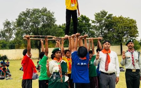 पहासू में स्काउट गाइड शिविर का समापन:तीन दिवसीय प्रशिक्षण में विद्यार्थियों ने सीखे अनुशासन और नेतृत्व के गुर