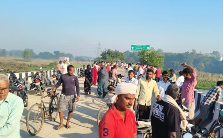 पुल पर मिली महिला की साड़ी और सुसाइड नोट:लिखा- मैं बेटी के साथ जान दे रही हूं, नदी में तलाश शुरू