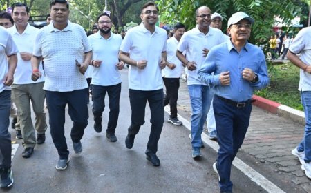 बरेका में रन फॉर यूनिटी:राष्ट्रीय एकता, सामाजिक सद्भाव, भाईचारे और स्वस्थ जीवनशैली अपनाने का संदेश दिया