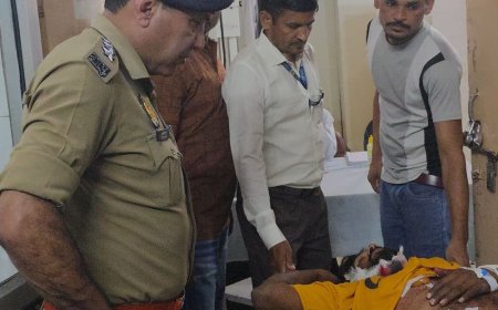 संभल में लेबर ठेकेदार पर चाकू से ताबड़तोड़ हमला:राजस्थान में ईंट भट्टे के लिए लेबर जुटा रहा था, गर्दन समेत कई जगह 15 टांके आए