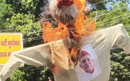 जिपं अध्यक्ष पर जातिगत-टिप्पणी के बाद भाजपा का फूटा गुस्सा:सपा मुखिया अखिलेश यादव और शराफत अली दोनों का फूंका पुतला
