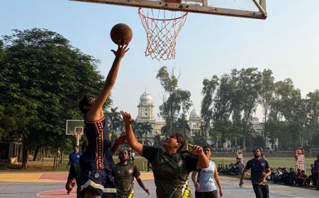 नीलिमा घोष हाउस ने जीता लखनऊ विश्वविद्यालय बास्केटबॉल फाइनल:अमृता कौर हाउस को 54-51 से हराया, रोमांचक मुकाबला एक्स्ट्रा टाइम तक चला