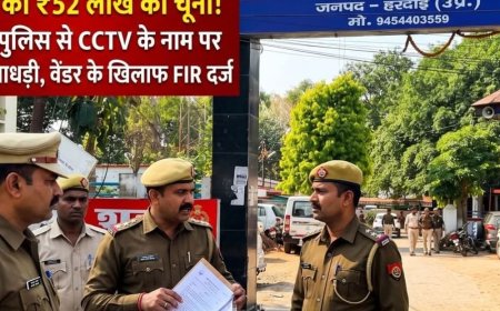 हरदोई पुलिस से 52.51 लाख की ठगी:भुगतान के बाद भी पुलिस थानों को नहीं मिले CCTV कैमरे, मुंबई की फर्म संचालक पर केस
