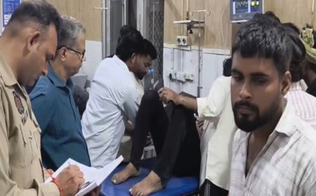 मथुरा में गार्ड ने मारी संविदा कर्मी को गोली:कृष्णा नगर बिजली घर पर हुई वारदात,घायल अवस्था में संविदा कर्मी को कराया भर्ती