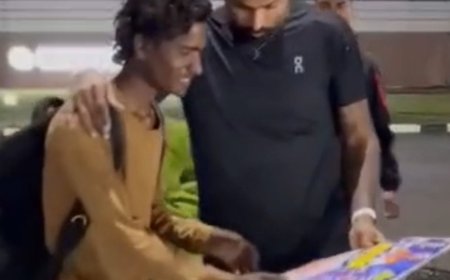 हार्दिक पांड्या ने जीता फैंस का दिल:जबरा फैन से मिलकर बढ़ाया मदद का हाथ, घर दिलाने का भी किया वादा