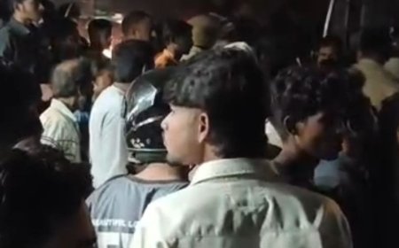 संचेडी में तेज रफ्तार बस ने वृद्धा को रौंदा:मौके पर मौत, गुस्साए ग्रामीणों ने बस में तोड़फोड़ कर रास्ता रोका; चालक फरार