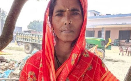 बस्ती में इलाज कराने निकली महिला को ट्रक ने कुचला:बाइक की डिग्गी में मारी टक्कर, सड़क पर गिरी; सिर के ऊपर से गुजरा पहिया