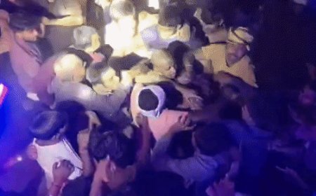 दुर्गा-प्रतिमा विसर्जन के दौरान डीजे पर नाचने को लेकर मारपीट:गोंडा में 3 नामजद समेत 8-10 अज्ञात पर केस, आरोपियों की पहचान में जुटी पुलिस