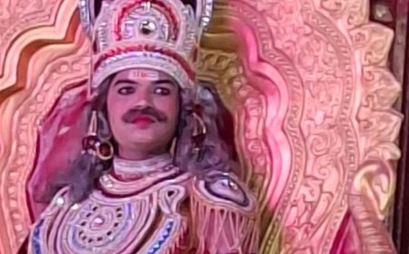 16 साल के अशेष बने राजा जनक और विभीषण रामलीला:11वीं का छात्र है, रोज 5-6 घंटे देता है; अभिनय में बनाना चाहता है करियर