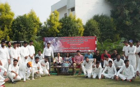 मुजफ्फरनगर में क्रिकेट प्रतियोगिता का शुभारंभ:पहले मुकाबले में सहारनपुर कैंपस जीता, दूसरे मैच में एचआईटी नकुड़ ने बाजी मारी