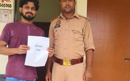 यूपीआई ठगी के शिकार दो लोगों को राहत:साइबर सेल ने 1.01 लाख में से 18,100 रुपये वापस कराए, शेष रकम वापसी की कार्रवाई जारी