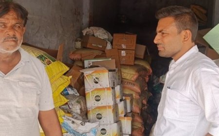 हाथरस में 41 बीज दुकानों पर छापेमारी, 16 सैंपल लिए:किसानों को उचित दाम पर गुणवत्तापूर्ण बीज उपलब्ध कराने के लिए कार्रवाई