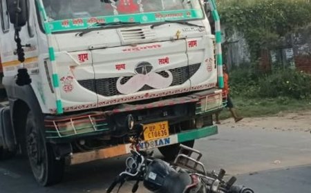 आजमगढ़ के युवक की जौनपुर में मौत:काम की तलाश में गया था, ट्रक ने रौंदा