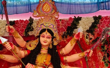 मधका में चार दिवसीय दुर्गा पूजन:पूजा-अर्चना कर ग्रामीणों ने व्यक्त की श्रद्धा