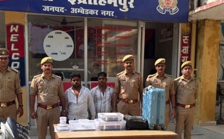 अयोध्या में सॉफ्टवेयर इंजीनियर को नशीला पदार्थ पिलाकर लूटा:दो आरोपी गिरफ्तार, लैपटॉप-मोबाइल समेत सारा सामान बरामद