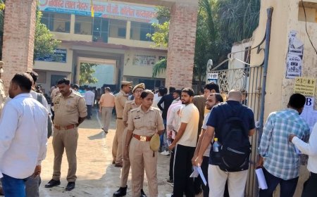 महराजगंज में PET परीक्षा आज से शुरू:11 केंद्रों पर 4872 अभ्यर्थी देंगे एग्जाम, ट्रिपल लेयर चेकिंग के बाद मिलेगी एंट्री