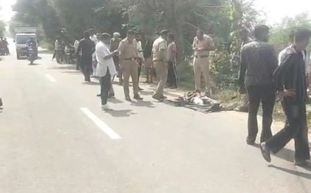 ट्रैक्टर-ट्रॉली ने बाइक सवार दो युवकों को रौंदा:इंजीनियर की मौके पर मौत, दूसरा युवक गंभीर घायल; सुरीर में चालक फरार