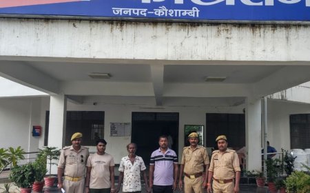 दुर्गा पूजा देखकर लौट रहे मासूम पर हमला, 3 गिरफ्तार:कौशांबी में पुरानी रंजिश में 12 साल के उमंग के सिर पर लाठी-डंडों से वार, हालत गंभीर