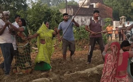 खेत की खुदाई के विरोध में मां-बेटे पर हमला:आजमगढ़ में युवक का सिर फटा, महिला घायल; सात पर केस दर्ज