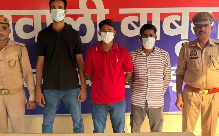मारपीट के तीन आरोपियों को पुलिस ने किया गिरफ्तार:हापुड़ के उपैड़ा गांव से बाबूगढ़ पुलिस ने पकड़ा, आगे की कार्रवाई जारी