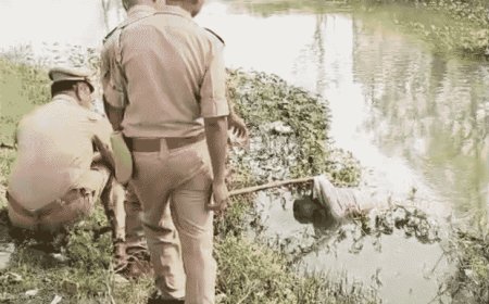 बांदा नहर में मिला अज्ञात अधेड़ का शव:पुलिस ने आधार कार्ड से की पहचान, फतेहपुर का निकला मृतक