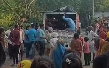 टेढ़ी नदी में नहाते समय दो बच्चों की मौत:3 बच्चे गहरे पानी में डूबे थे, एक लड़की को ग्रामीणों ने बचाया
