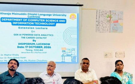 भाषा विश्वविद्यालय में एक्सटेंशन लेक्चर:डॉ.मजहर खालिक ने कहा- पारंपरिक ज्ञान के साथ तकनीकी कौशल विकसित करें