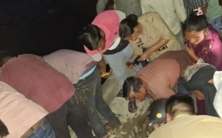 मां की पिटाई से नाराज छात्रा नदी में कूदी:युवक ने बचाई जान, रस्सी के सहारे बाहर निकाला; अस्पताल में भर्ती