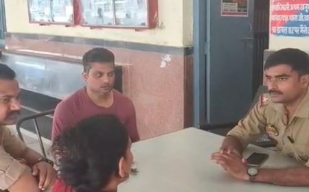 पटरी पर लेटे युवक ने की आत्महत्या की कोशिश:सुल्तानपुर में पत्नी पर बच्चों को लेकर भागने और प्रताड़ित करने का लगाया आरोप