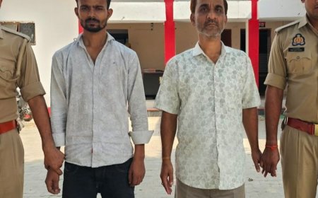 आजमगढ़ पुलिस ने दो सुनारों को किया गिरफ्तार:चोरी के आभूषण खरीदने का आरोप, शुक्रवार को पांच आरोपियों की 9 किलो चांदी के साथ हुई थी गिरफ्तारी