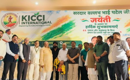 घाटमपुर में वल्लभभाई पटेल की जयंती कार्यक्रम:20 बीघा जमीन पर लाइफ गार्डेन विकसित करने वाले हरि मिश्र  सम्मानित
