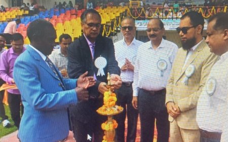 लखनऊ में 36वीं अखिल भारतीय जीएसआई एथलेटिक्स प्रतियोगिता:ओलंपियन गुलाब चंद ने किया उद्घाटन, देशभर से 100 एथलीट पहुंचे
