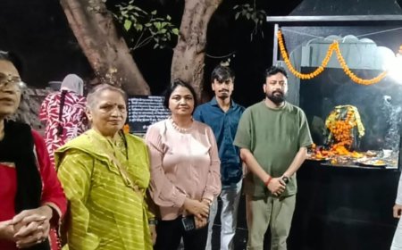 विराट खंड में शरद पूर्णिमा उत्सव:विराट खंड स्थित शनिदेव मंदिर में सैकड़ों भक्तों ने किए दर्शन