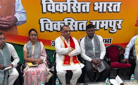 2027 विधानसभा चुनाव में भाजपा की जीत का भरोसा जताया:रामपुर में बूथ अध्यक्षों के सम्मेलन में संगठन की मजबूती और जनसंपर्क पर जोर